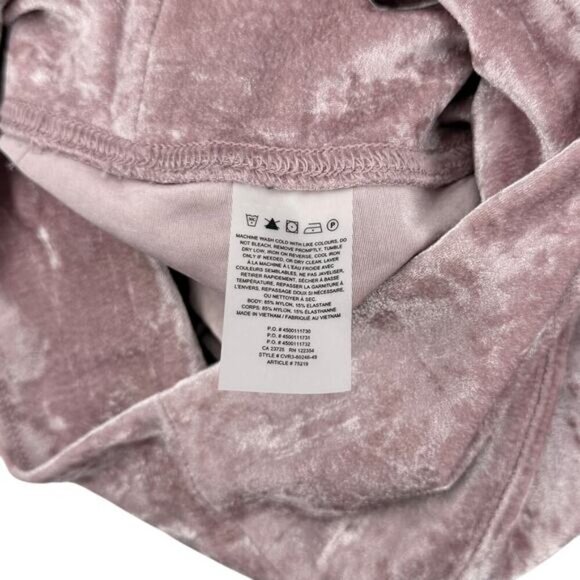 TNA Atmosphere Crushed Velvet Biker Short Sz XS Wistful Mauve - Picture 6 of 8